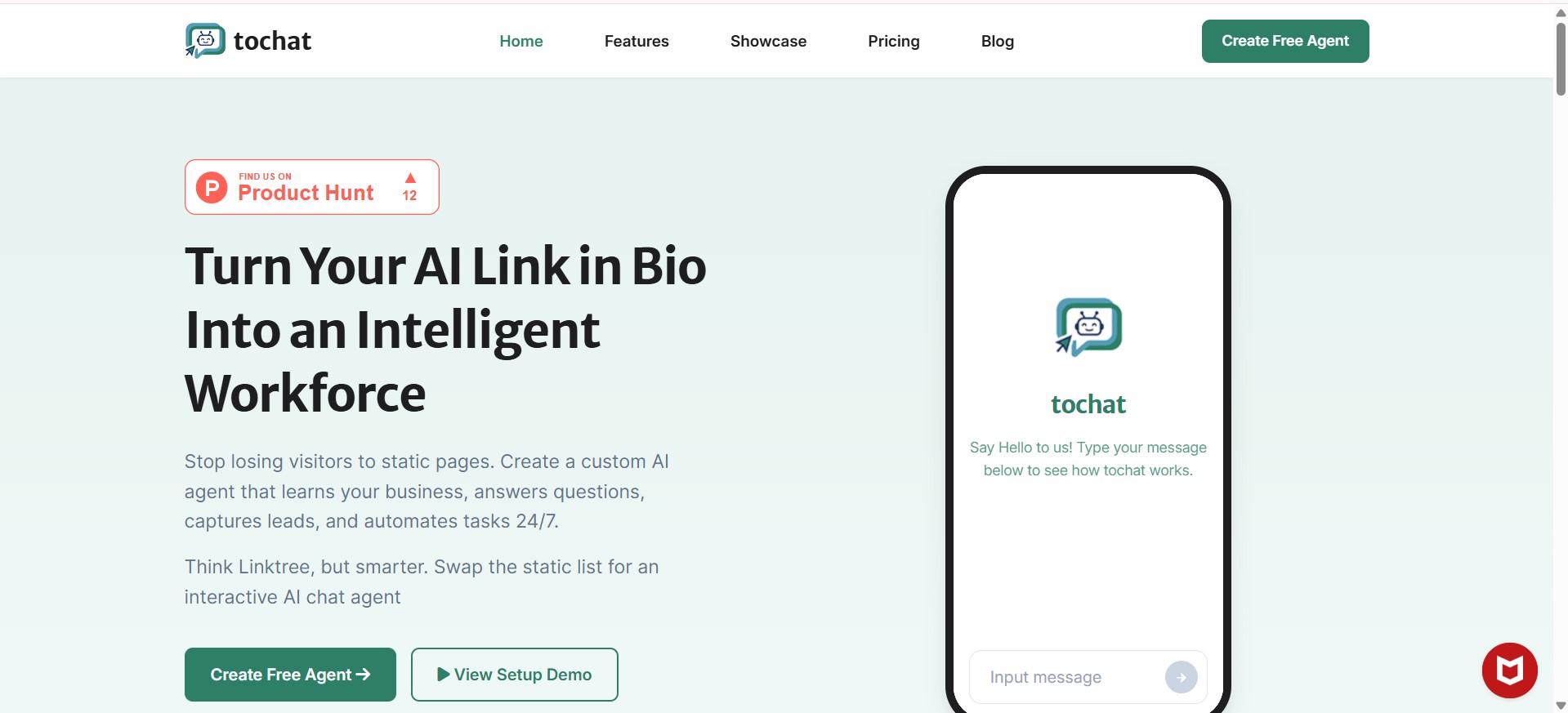 Custom AI agent by toChat