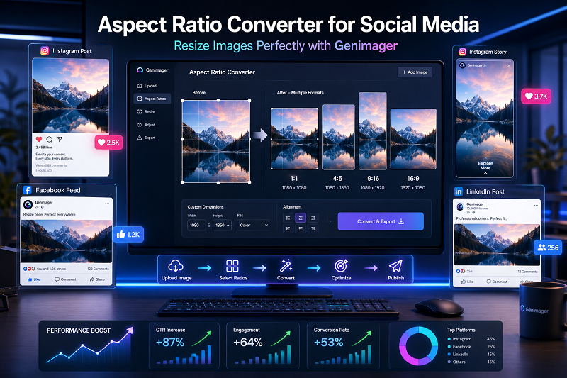 Aspect Ratio Converter for Social Media | Genimager