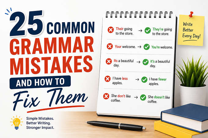 Two Mistakes 25 Common Grammar Mistakes and How to Fix Them
