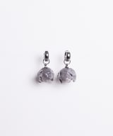 Earrings "Peony at night"
