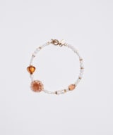 Necklace "Caramel latte"