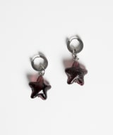 Earrings "Burgundy Stardust"