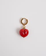 Earring "Glossy Flame Heart"