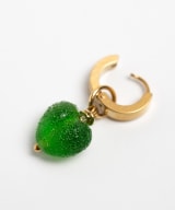 Earring "Green Whisper Heart"