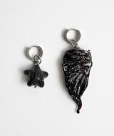 Earrings "Noir Wing"