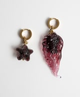 Earrings "Wine Wing"