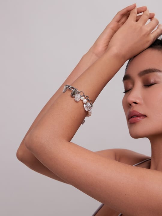 Bracelet "Gray angel" hovered