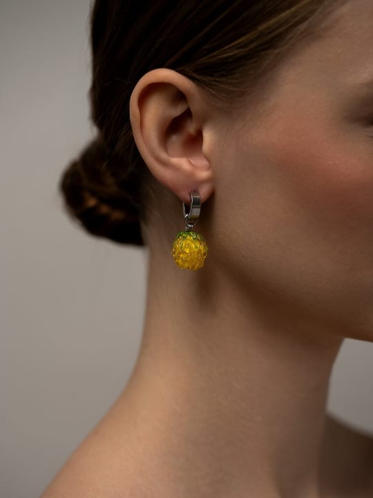 Earring "Sunset Raspberry" hovered