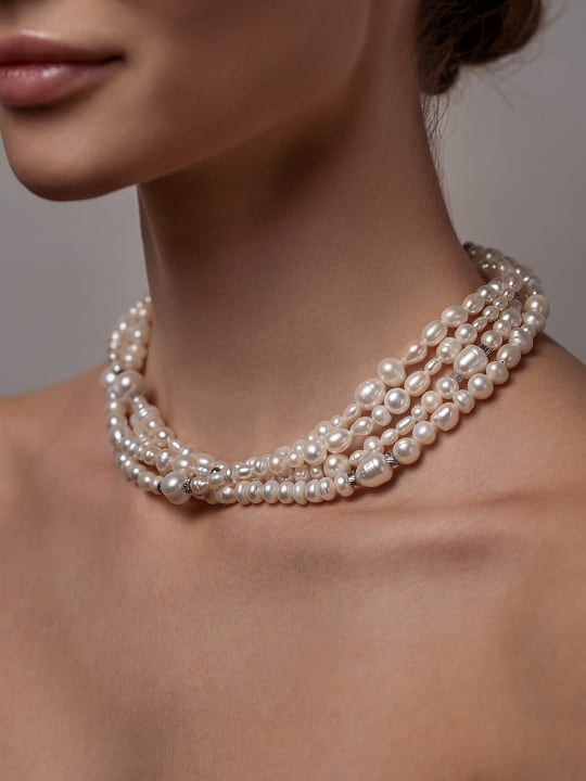 Necklace "Pearl Signature Layered" hovered