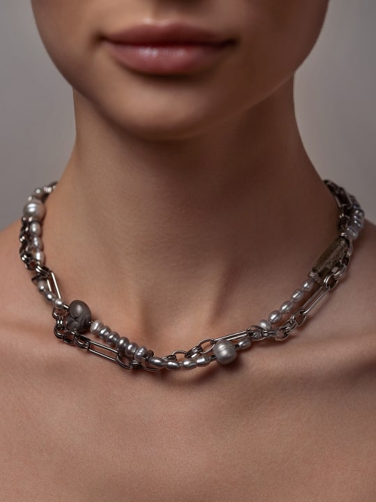 Choker "Silver Mood" hovered