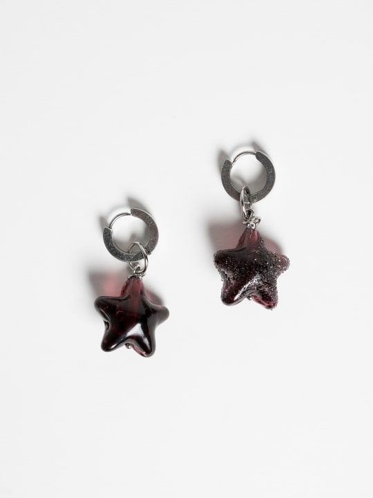 Earrings "Burgundy Stardust" primary
