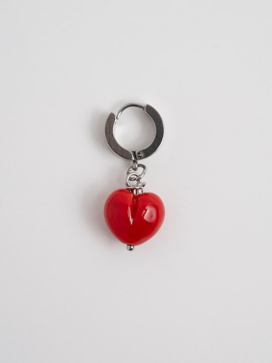 Earring "Glossy Flame Heart" primary