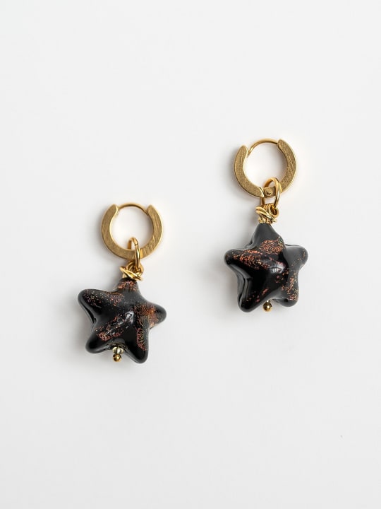 Earrings "Golden night stars" primary