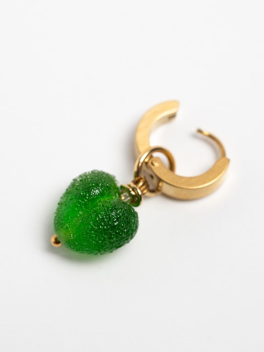 Earring "Green Whisper Heart" primary