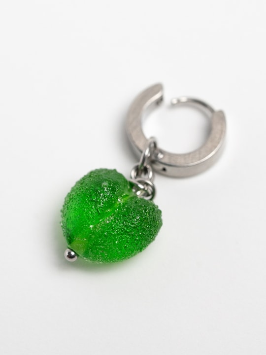 Earring "Green Whisper Heart" primary