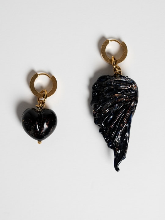 Earrings "Noir Wing" primary