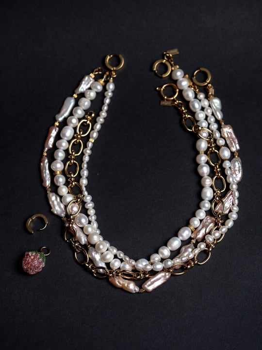Necklace "Berry Magic"  hovered