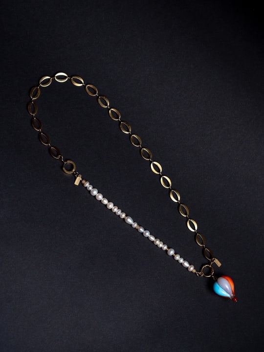 Necklace "Breezy Gem" hovered