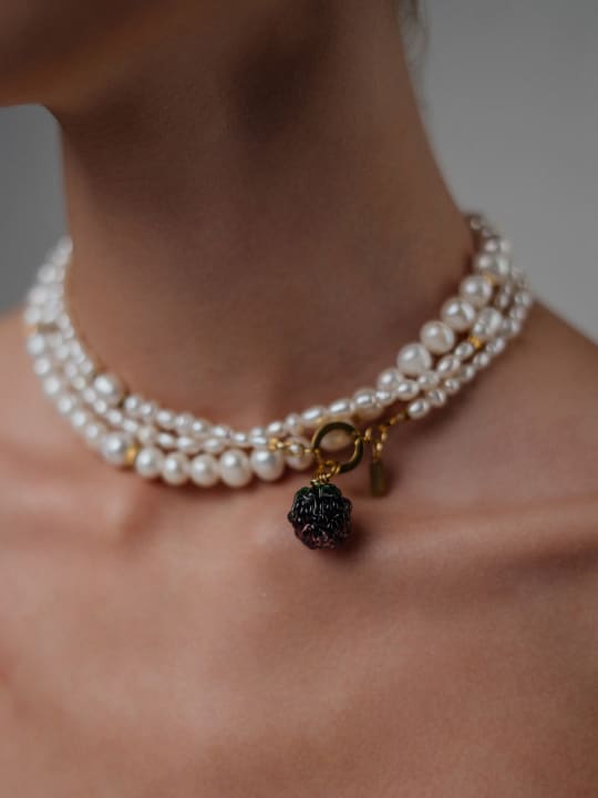 Necklace "Dark Bloom" primary