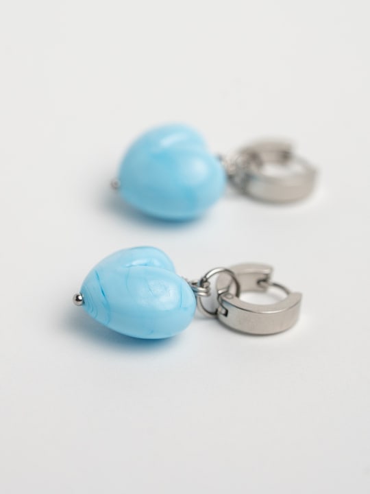 Earrings "Sky Heart" hovered