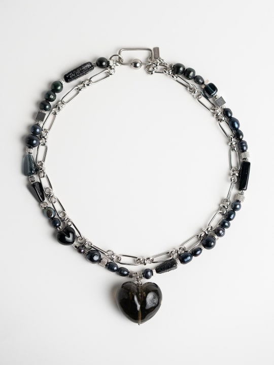 Necklace "Nero Cuore” primary