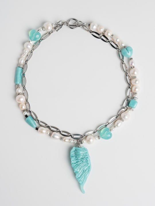 Necklace “Cool Blue Wing” primary