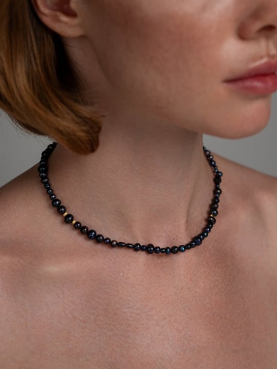 Choker “Nero Gold” 2