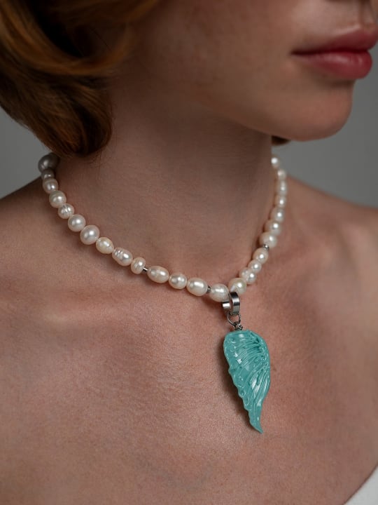 Pendant "Cool Blue Wing" 2