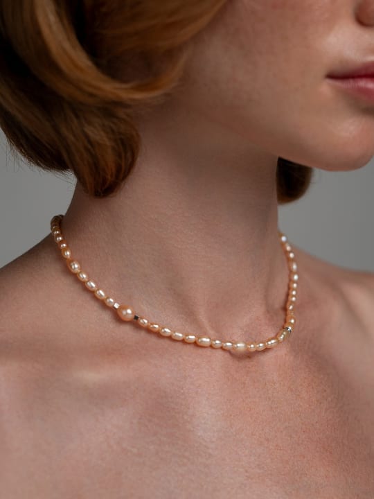 Choker “Silver Champagne” 2