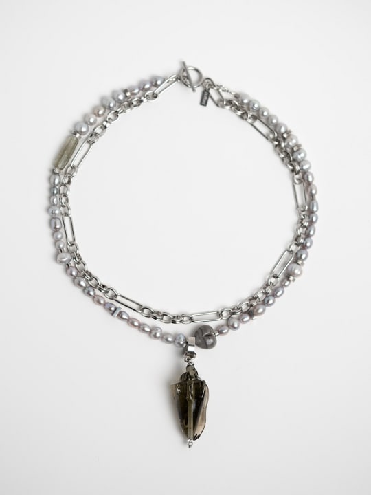 Necklace “Smoky Shell” 1