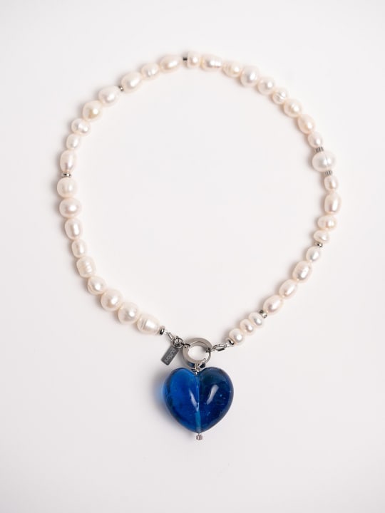 Necklace “Ocean Heart Gloss” 1