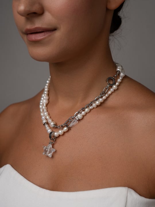 Колье "Crystal Star Pearl" 2