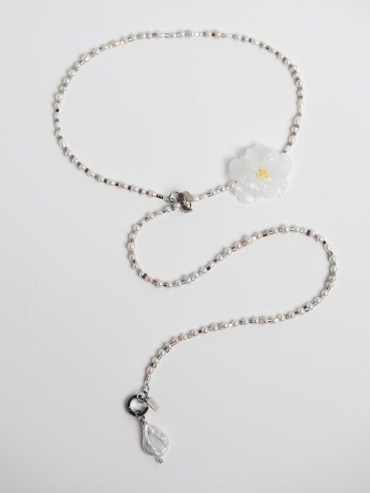 Necklace «White Motion» 1
