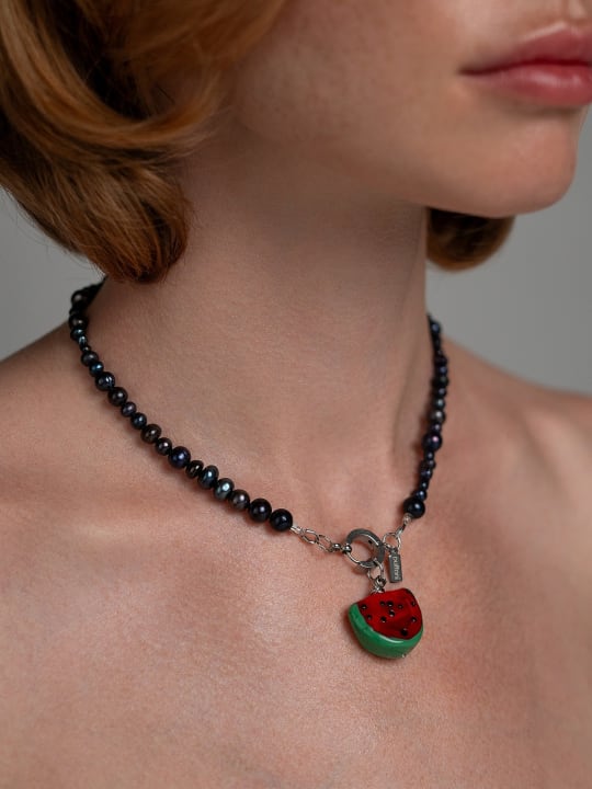Necklace «Black Watermelon» 2
