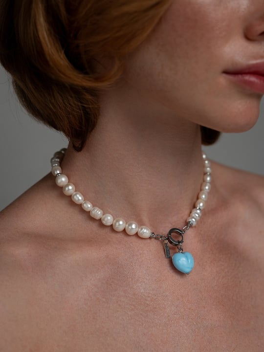 Necklace "Sky Heart" 2