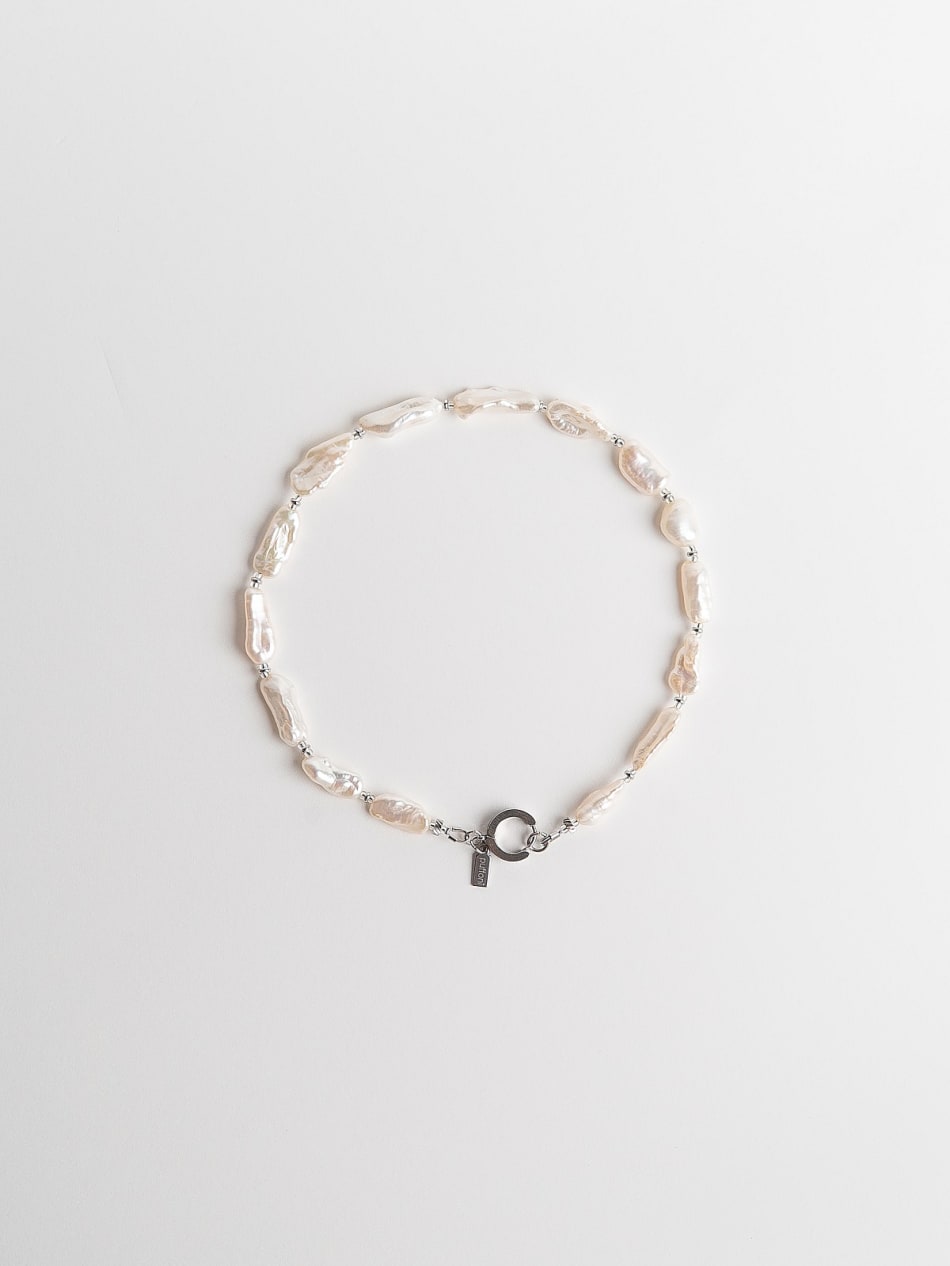 Baroque Pearl Choker “Raw Light” image 1