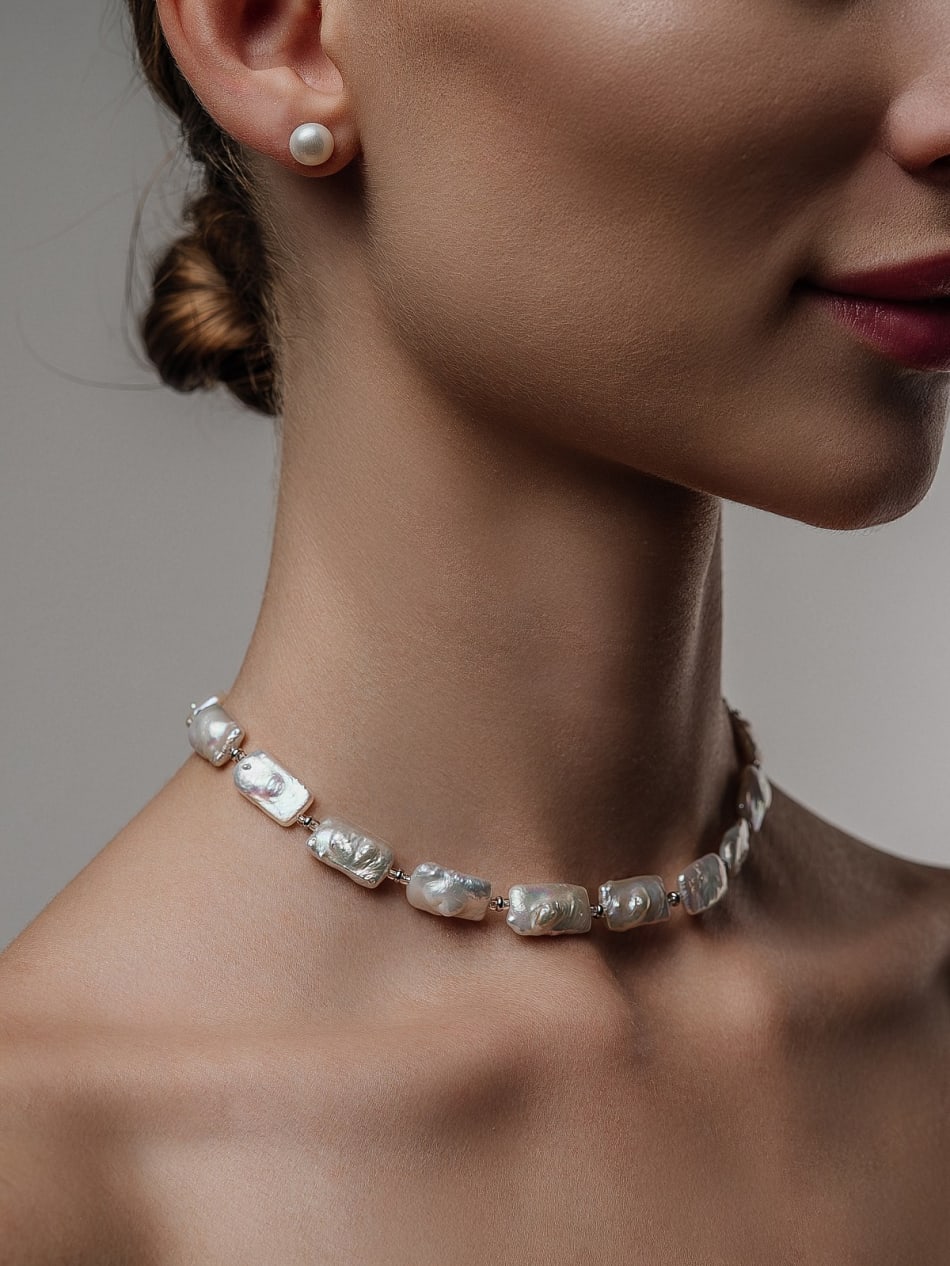 Baroque Pearl Choker “Pure Form” image 2