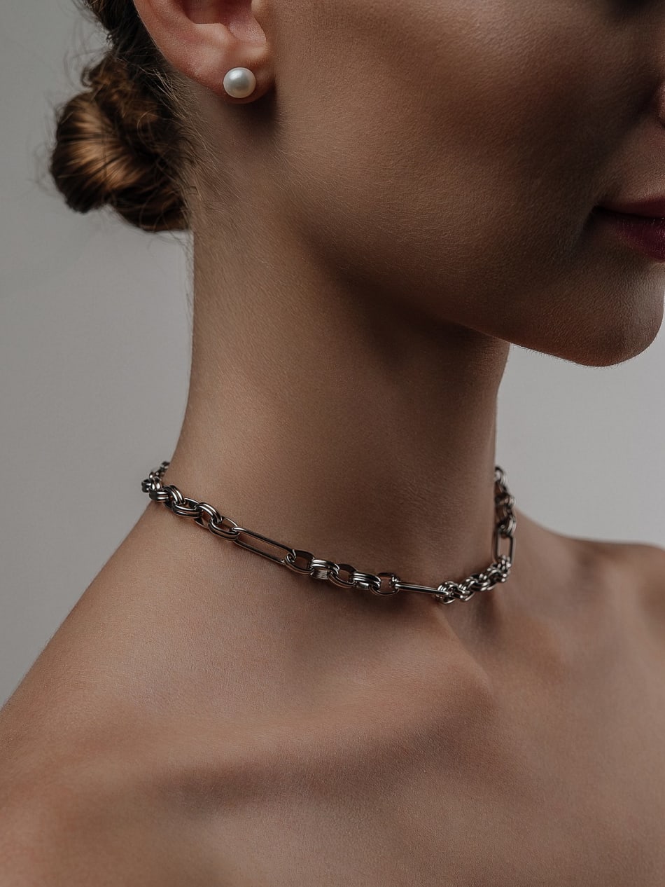 Necklace "Silver Strike" image 3