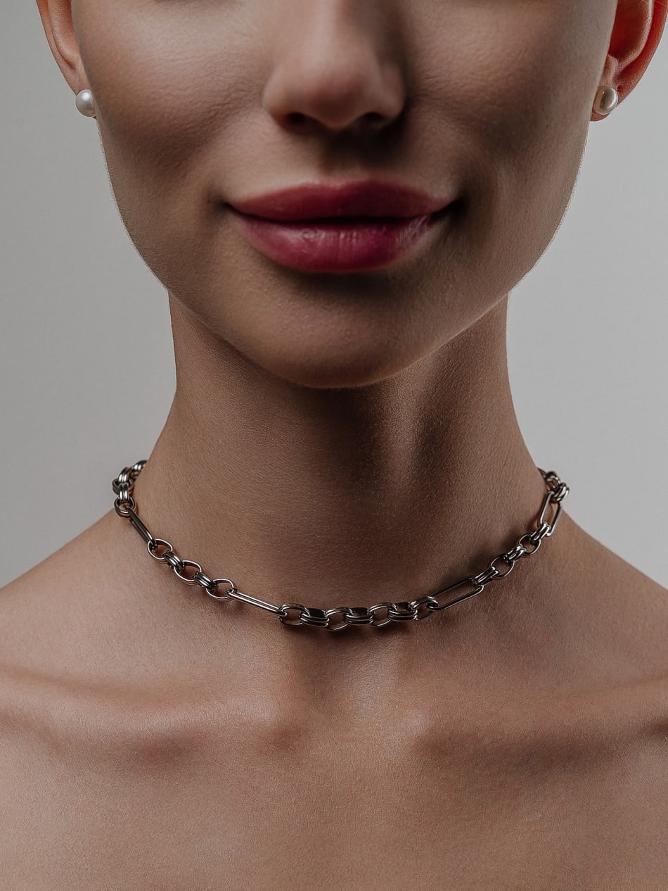 Necklace "Silver Strike" image 2
