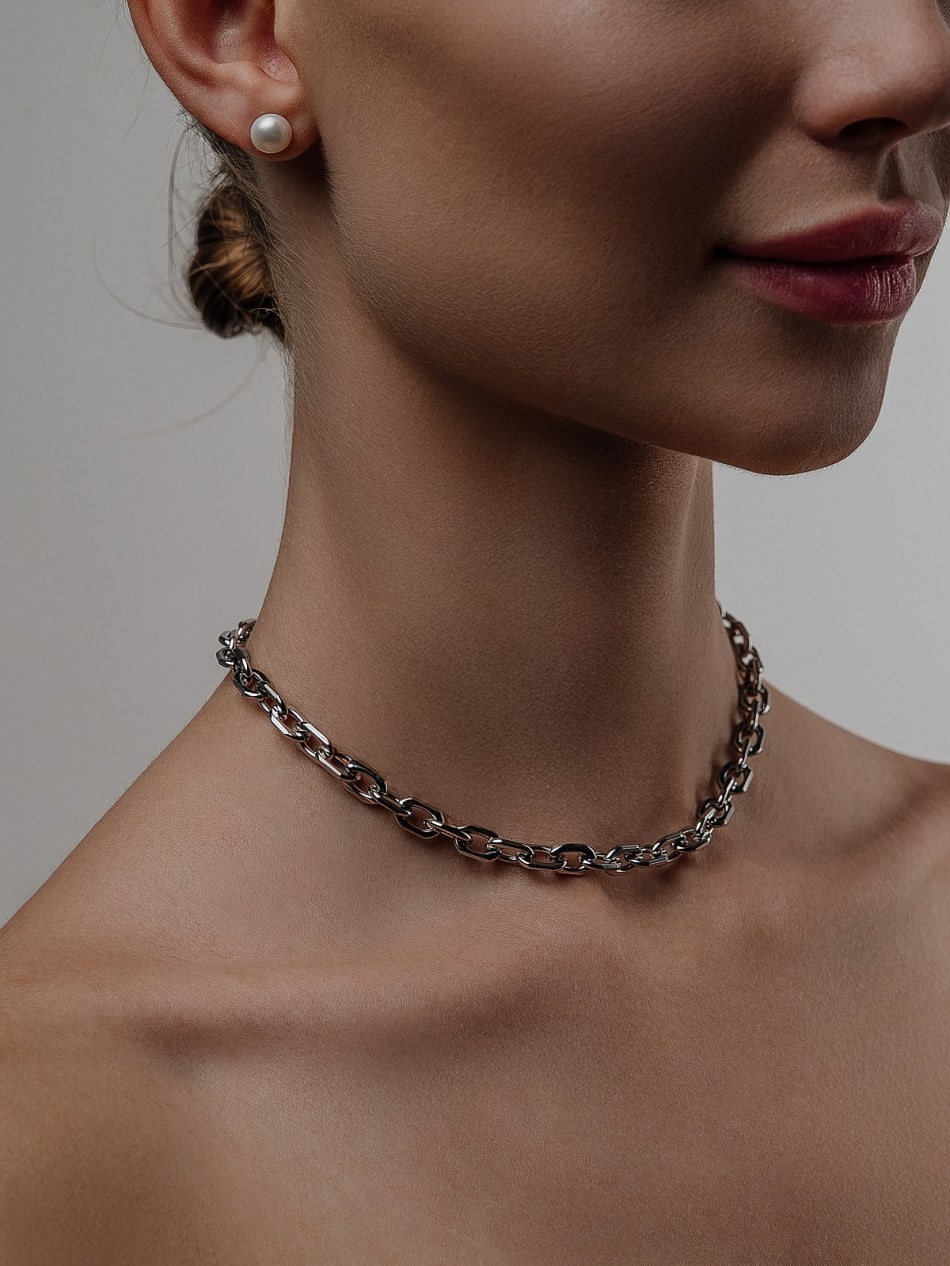 Necklace "Silver Mirage"  image 2