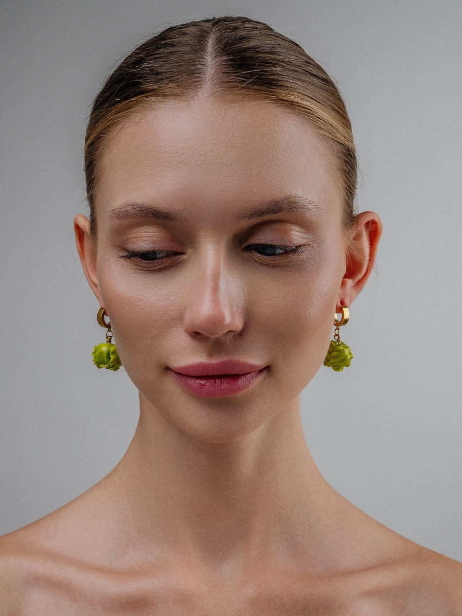 Earrings "Cabbage idyll"  image 6