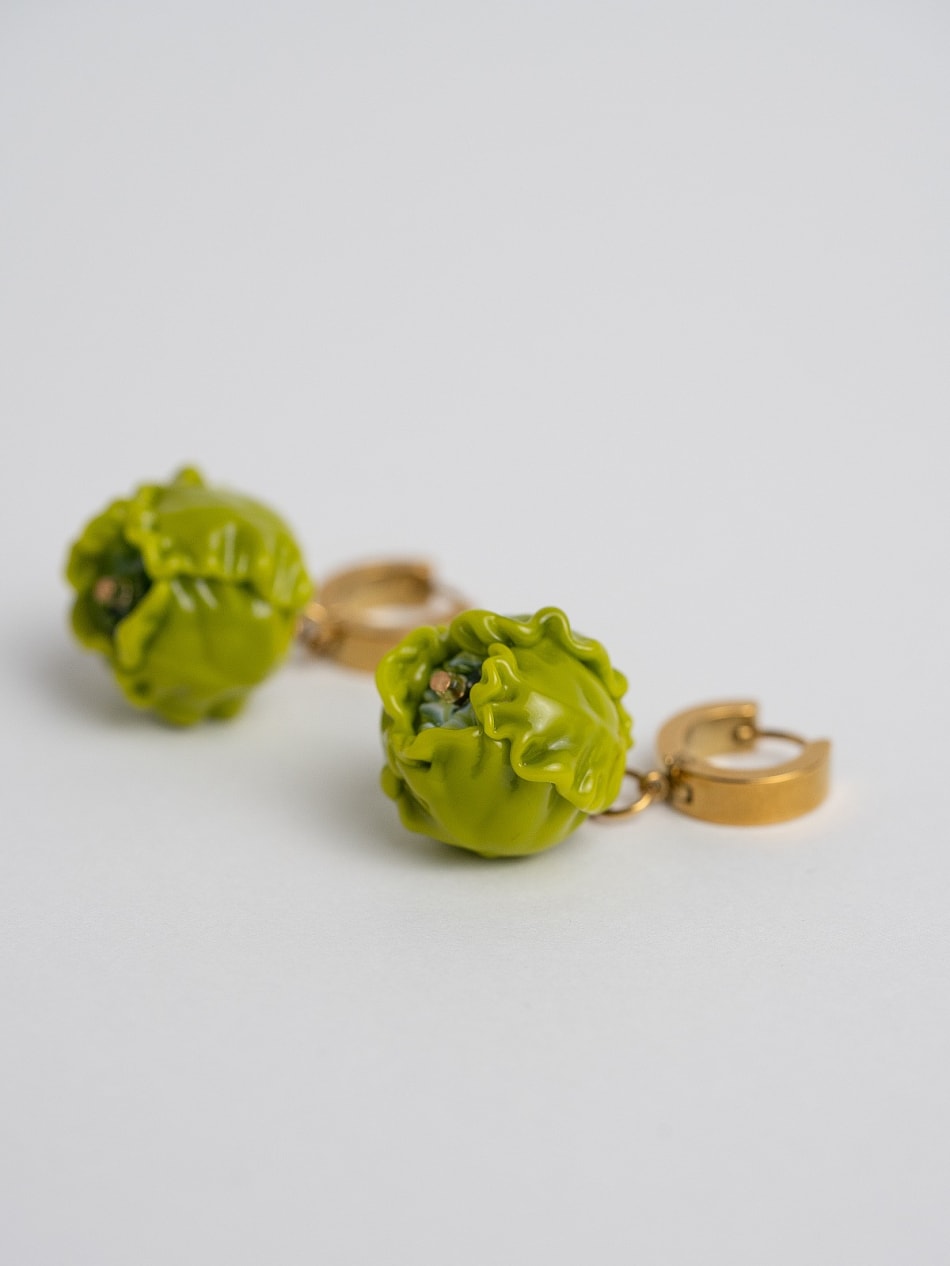 Earrings "Cabbage idyll"  image 4