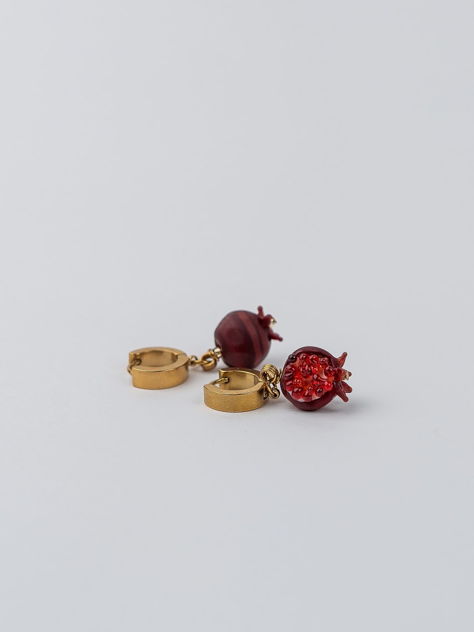 Earrings "Pomegranate mood" image 6