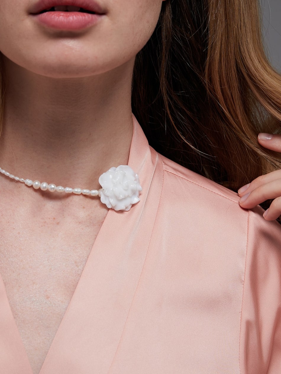 Choker "Steps on the  silver sand" image 3