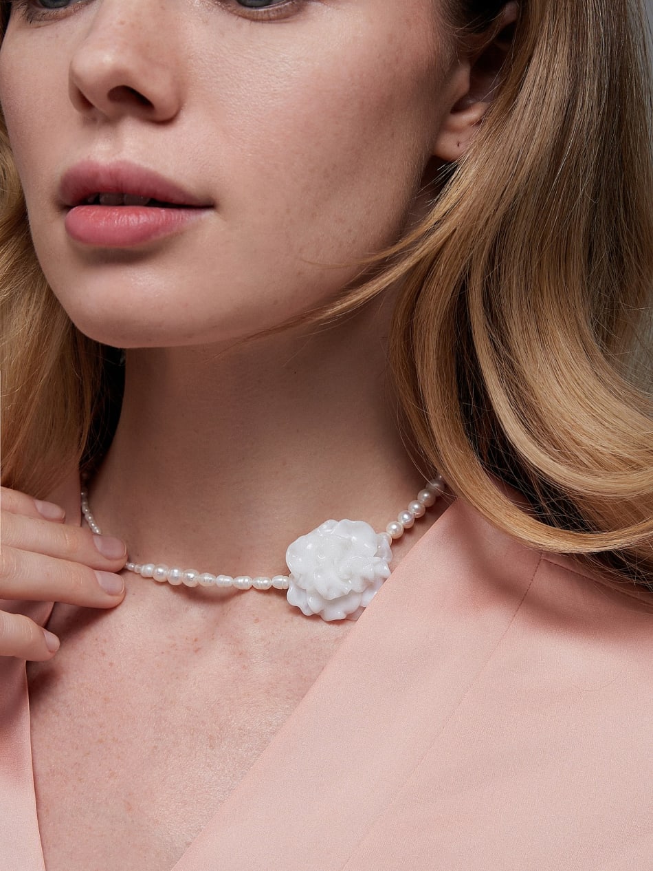 Choker "Steps on the  silver sand" image 2