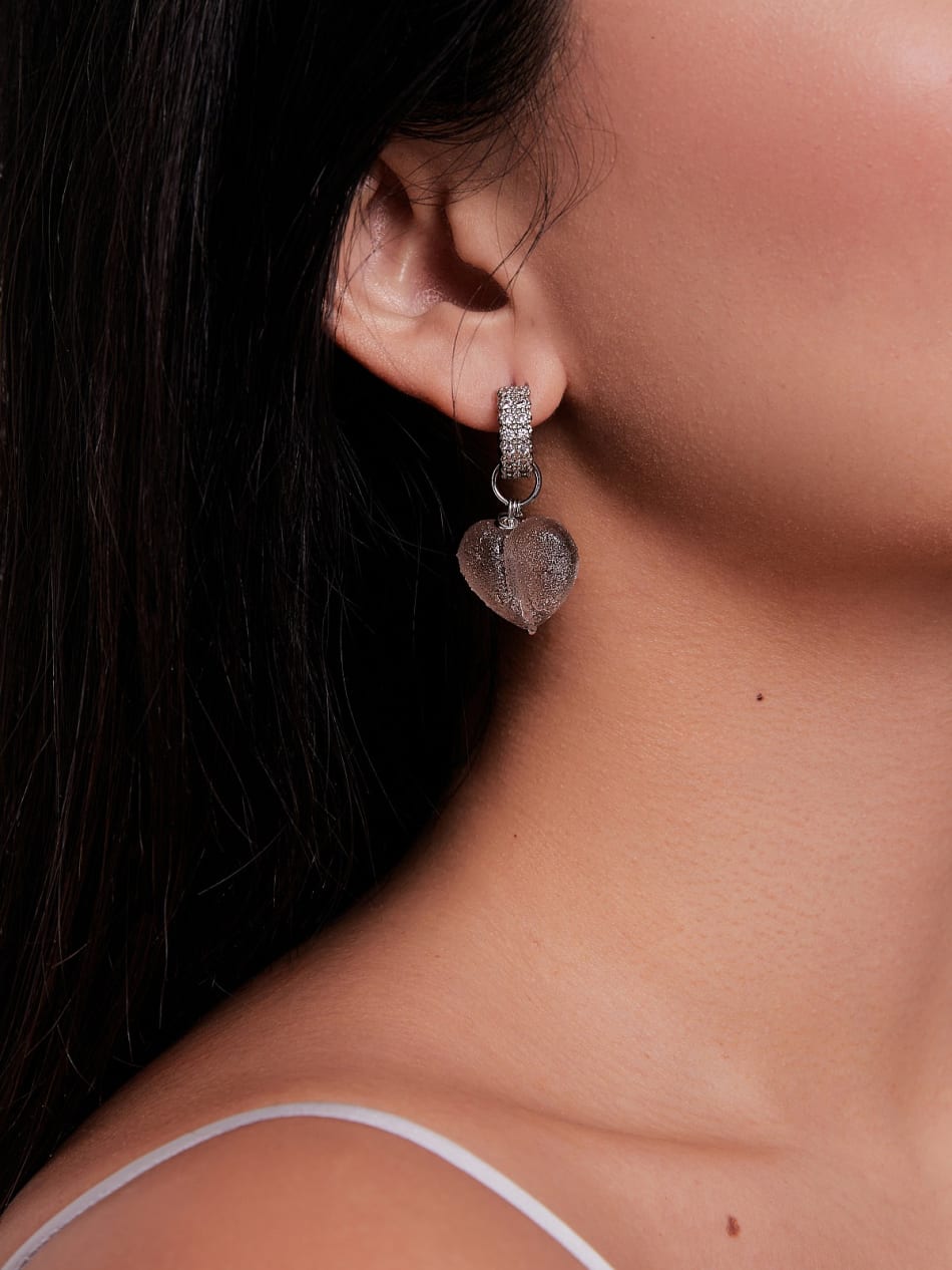 Earrings "Gray and black veil" image 4