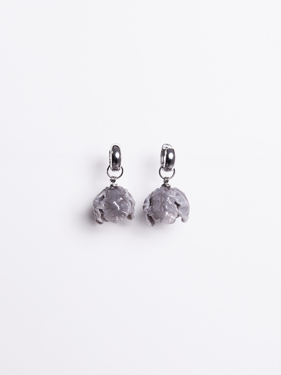 Earrings "Peony at night" image 1