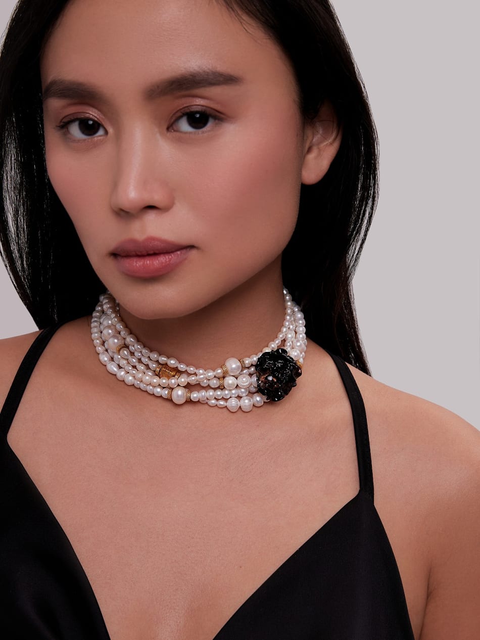 Necklace "Endless night in love" image 2