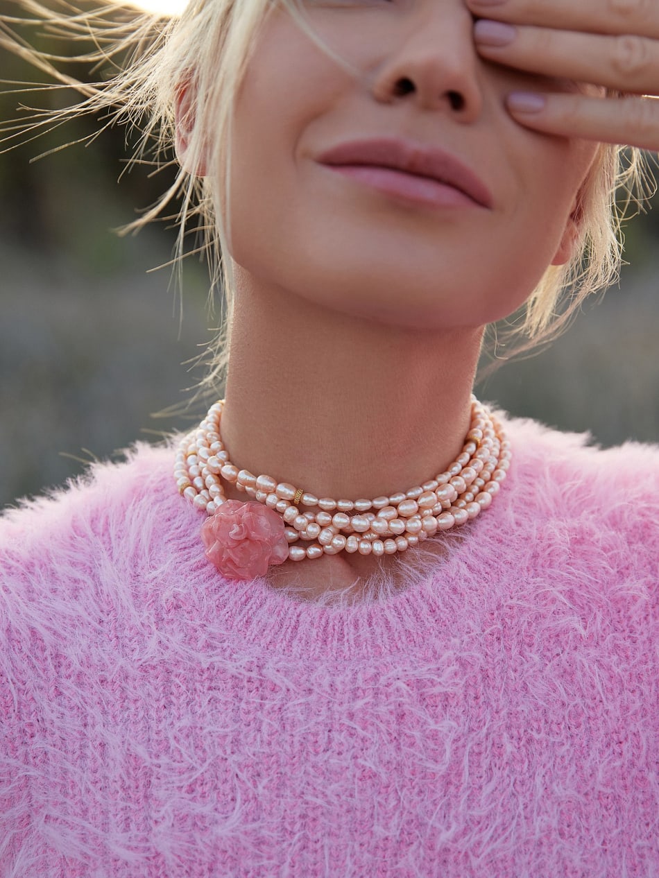 Necklace "Meringue roll" image 5