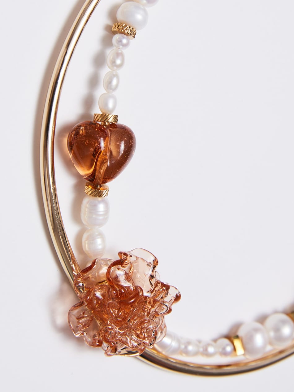 Necklace "Caramel latte" image 8